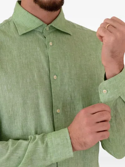 Manuel Ritz Buttoned Shirt In Green