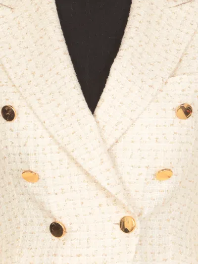 Tagliatore Double-breasted Button Jacket In White