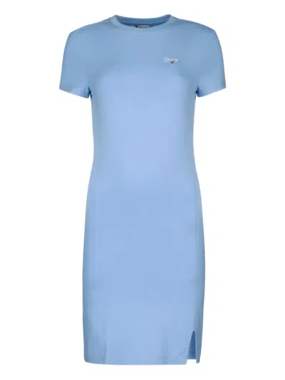 Tommy Jeans Slit Dress In Blue