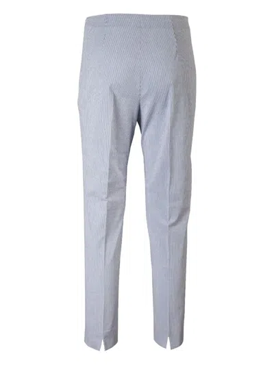 Berwich Striped Trousers In White