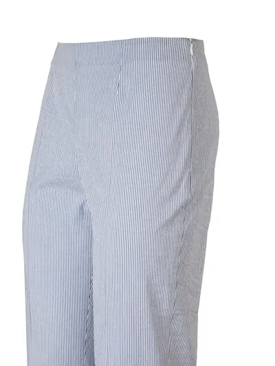 Berwich Striped Trousers In White