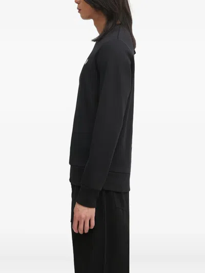 Fred Perry Logo-embroidered Sweatshirt In Black