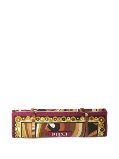 Pucci Printed Portable Backgammon Playing Set (40cm X 27cm) In Multi