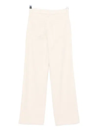 L'agence Corduroy Wide-leg Trousers In Neutral