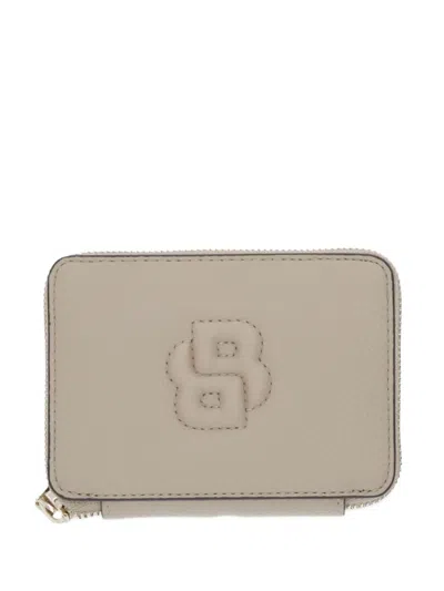 Hugo Boss Logo-embossed Wallet In Neutral
