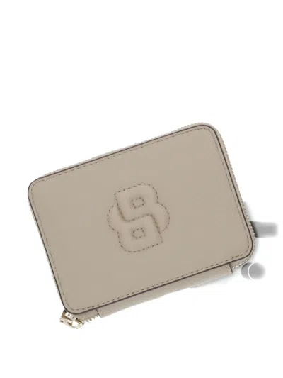 Hugo Boss Logo-embossed Wallet In Neutral