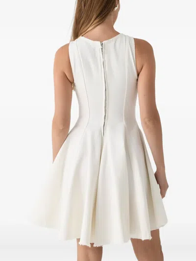 Marques' Almeida Frayed Mini Dress In White