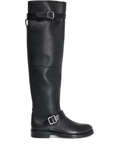 Simkhai Noah Leather Over-the-knee Boots In Black