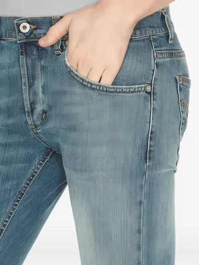 Dondup Cuffed Jeans In Blue
