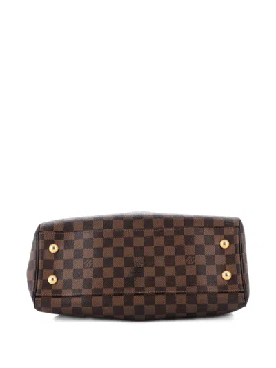 Pre-owned Louis Vuitton Trevi Handbag Damier Pm Satchel In Brown