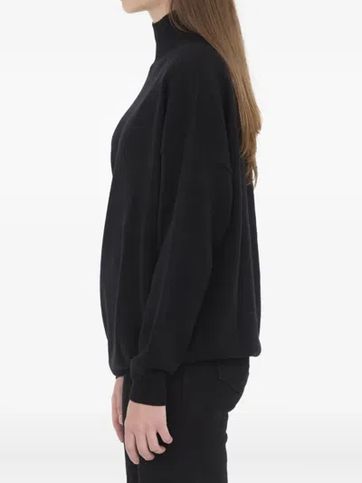 Lisa Yang Alvia Asymmetrical Cut-out Sweater In Black