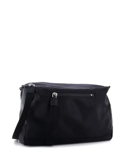 Pre-owned Givenchy Pandora Bag Nylon Medium Satchel In Black