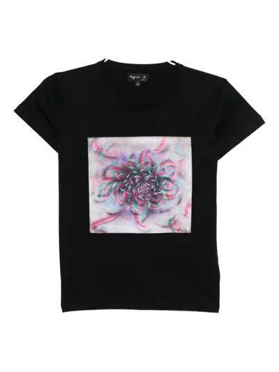 Agnès B. Graphic-print T-shirt In Black