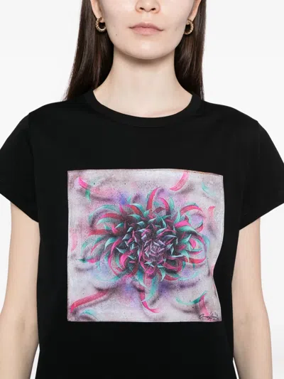 Agnès B. Graphic-print T-shirt In Black