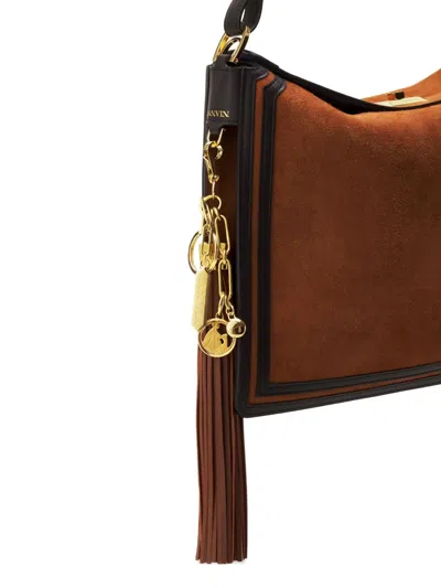 Lanvin Leather-tassel Bag Charm In Gold