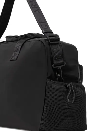 Armani Exchange Logo-plaque Holdall In Black