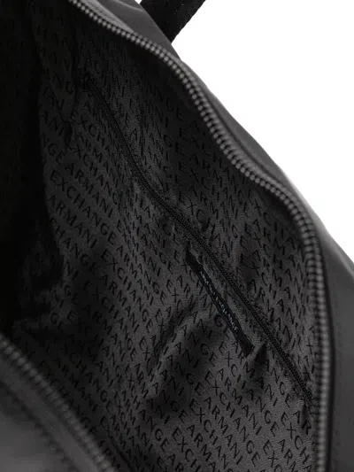 Armani Exchange Logo-plaque Holdall In Black