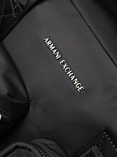 Armani Exchange Logo-plaque Holdall In Black