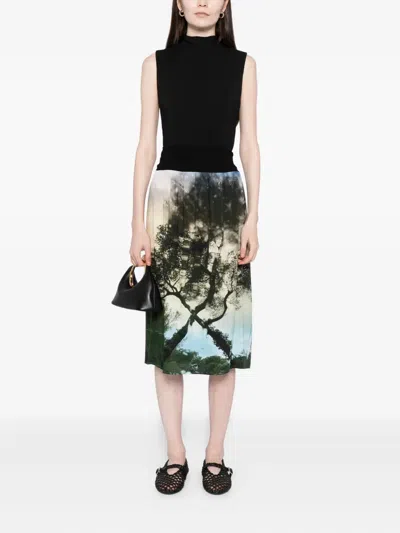 Agnès B. Cap D'antibes Skirt In Multi