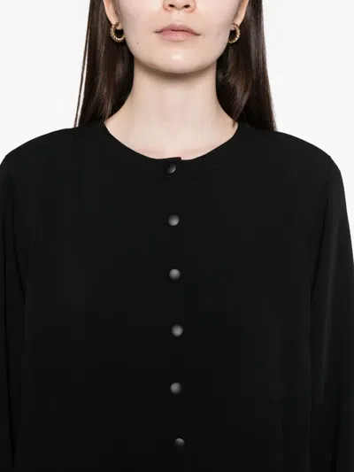 Agnès B. Press-stud Blouse In Black