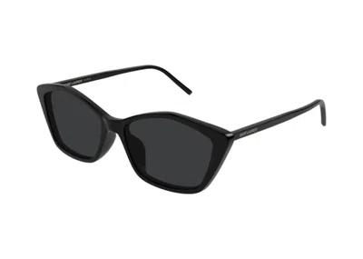 Pre-owned Saint Laurent Women's  Square Sunglasses /001) In Black Black Black/black (sl 775