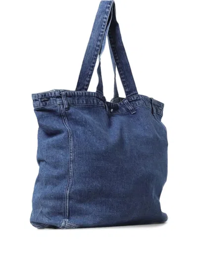 Baum Und Pferdgarten Pocket-detail Tote Bag In Blue