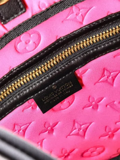 Pre-owned Louis Vuitton Scuba Monogram Embossed Neoprene Mm Tote Bag In Pink