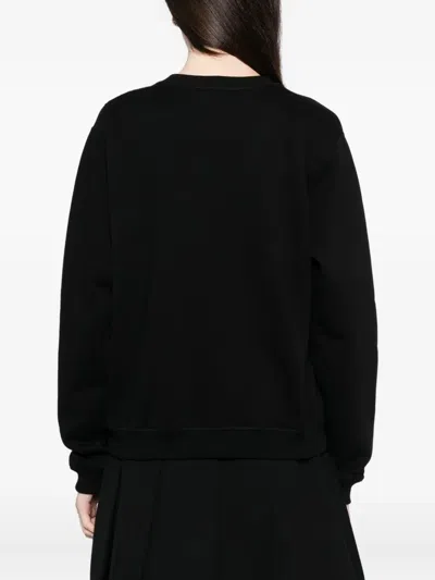 Agnès B. Embroidered-logo Sweatshirt In Black