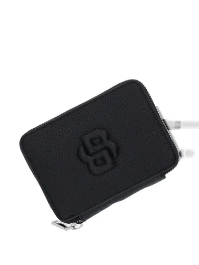 Hugo Boss Logo-embossed Wallet In Brown