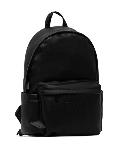 Blauer Embossed Backpack In Black