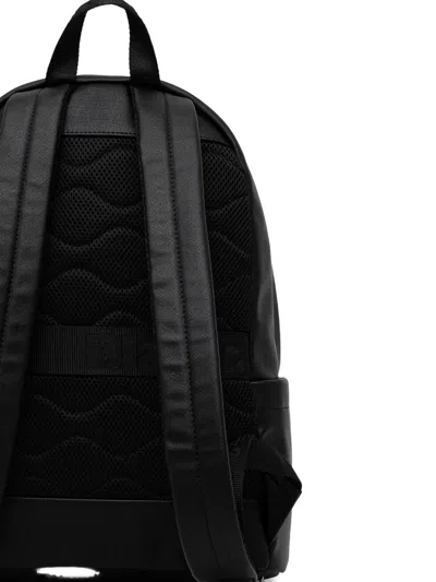 Blauer Embossed Backpack In Black