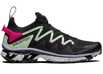 Pre-owned Salomon Xtrush Pink Sneakers In Black/patina Green/pink Glo