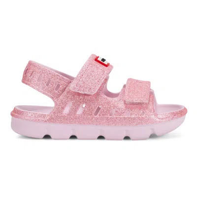 Hunter Little Kids Dottie Slingback Casual Flat Sandals 13c Pink Glitter