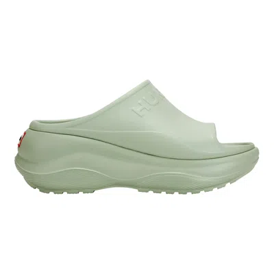 Hunter Women's Haddie Slip-on Open Toe Casual Sandals 10 Light Green