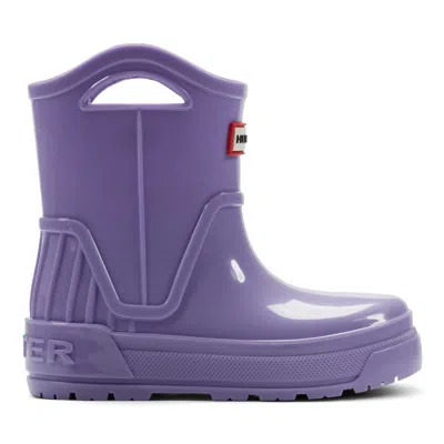 Hunter Little Kids Georgey Waterproof Rain Boots 12c Medium Purple In Multi