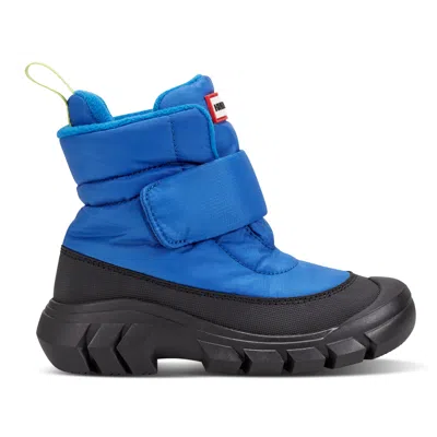 Hunter Little Kids Igloo Lug Sole Insulated Waterproof Snow Boots 13c Medium Blue