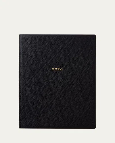 Smythson 2026 Soho Weekly Agenda With Pocket In Black