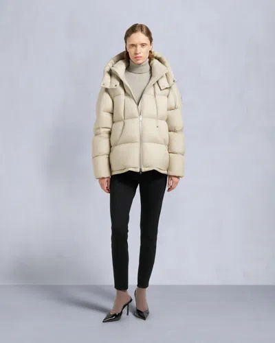 Moose Knuckles Everest 3q Quilted Puffer Jacket In Nude