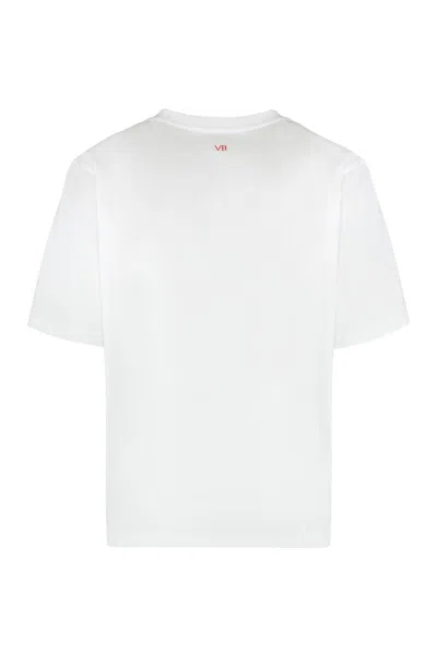 Victoria Beckham Slogan T-shirt In White