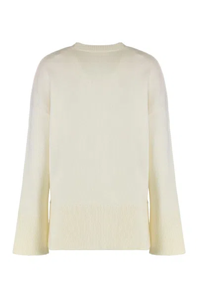P.a.r.o.s.h Parosh Sweater With A Round Neck In Wool And Cashmere In Yellow