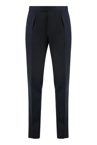 Slowear Side-pockets Pleated Trousers In Blue