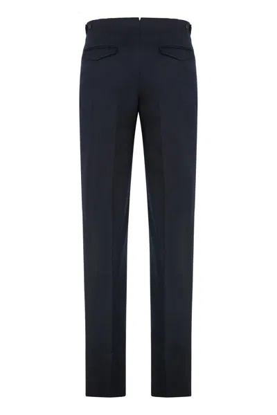 Slowear Side-pockets Pleated Trousers In Blue