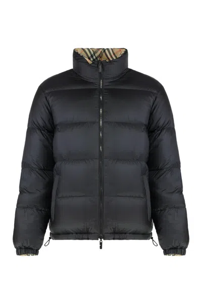 Burberry Reversible Check Puffer Jacket In Neutral