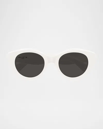 Alaïa Cat-eye Acetate Sunglasses In Brown