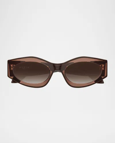 Alaïa Alaia Women Acetate Sunglasses In Brown