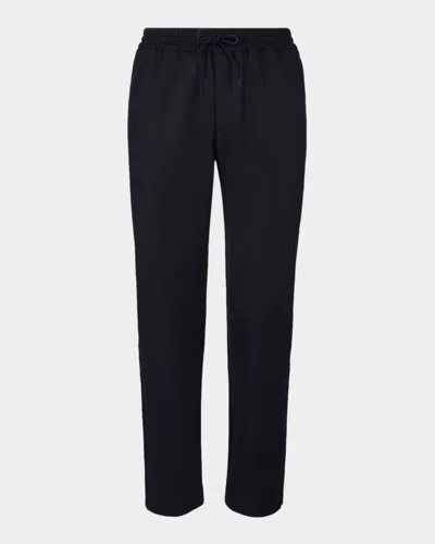 Sease Men's Mindset Stretch-wool Drawstring Trousers In Black