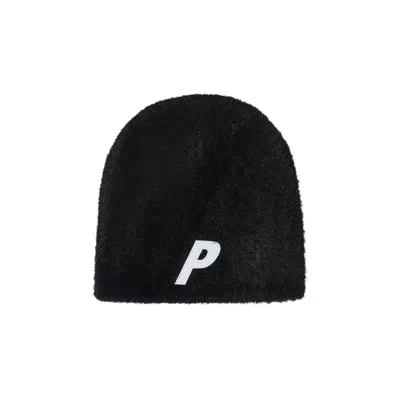 Pre-owned Palace Faux Mohair P Nein Cuff Beanie 'black' | Men's Size Onesize