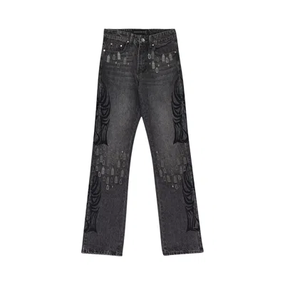 Pre-owned Who Decides War Centralized Hardware Straight Fit Jeans 'black' | Men's Size 36
