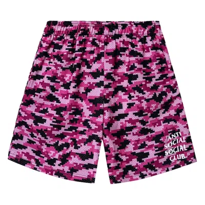 Pre-owned Anti Social Social Club Pixel Camo Short 'pink' | Men's Size L
