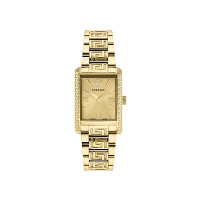 Pre-owned Versace Tonneau Bracelet Watch 'gold' | Women's Size Onesize